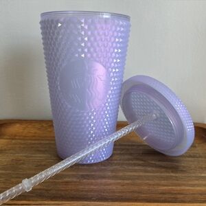 BARELY USED STARBUCKS Winter 2021 Icy Lilac Cold Tumbler GRANDE